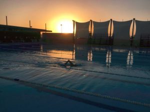 Der T3 Trainingskomplex in den Abendstunden. Bild: Holger Lüning